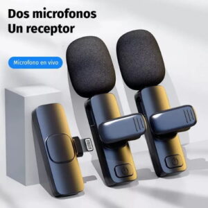 Micrófono de Solapa Inalámbrico Doble